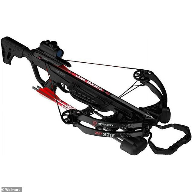 Police say that Whiddon walked out with an adult one worth $239. A Barnett Expedition Crossbow priced at $239 from Walmart is seen here