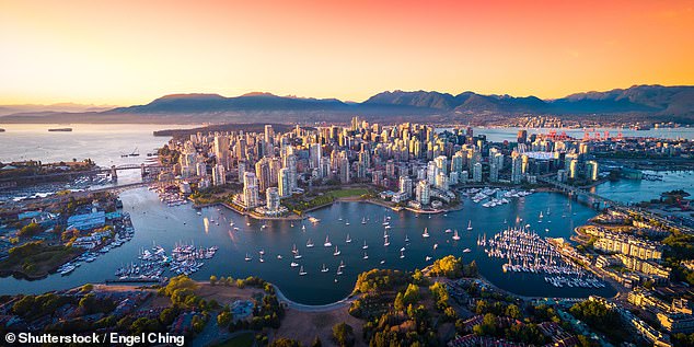 Alex comments: 'Moving to Vancouver (above) has enriched my life with outdoor adventures and new experiences'