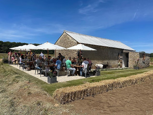 Clarkson was previously ordered to shut down his 60-seater restaurant at the farm (pictured) for breaching planning rules