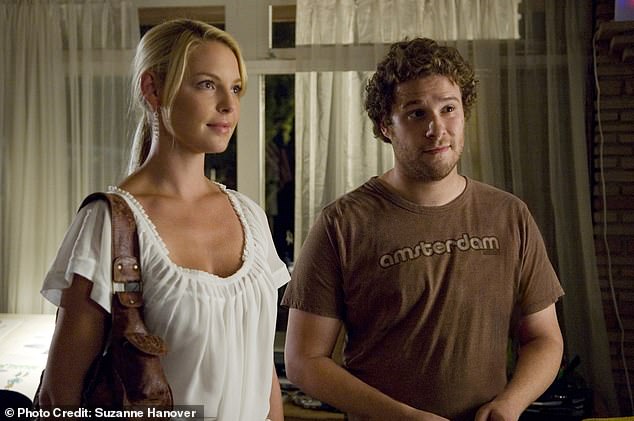Heigl and Rogen (pictured in the film) fell out after it aired, when she called it a 'little bit sexist'