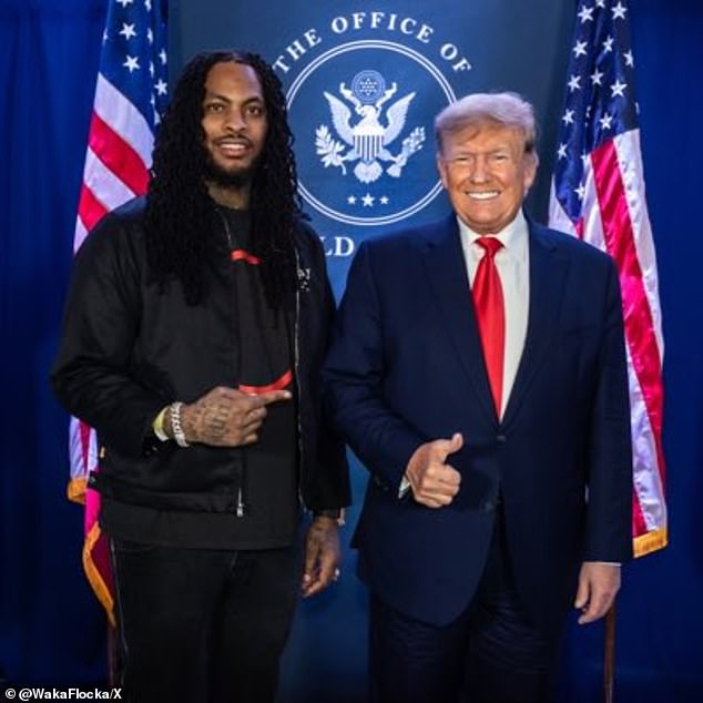 Waka Flocka Flame had first endorsed Trump on X by expressing favor for the former president in October 2023