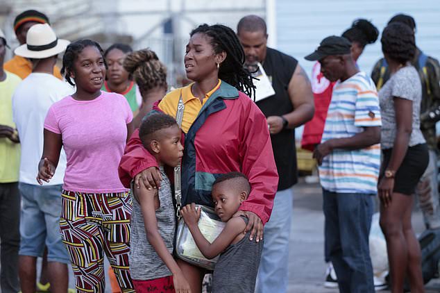 Evacuees from Union Island arrive in Kingstown, St. Vincent and the Grenadines, Wednesday, July 3, 2024