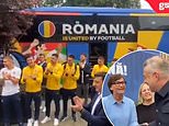 Romania show class again by giving hotel staff a huge round of applause as they leave for the airport... after fans praised the team's post-match gesture following their exit from Euro 2024