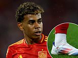 Revealed: Why Spain star Lamine Yamal has two other nations' flags on his boots... as 16-year-old star gears up for quarter-final clash with Germany