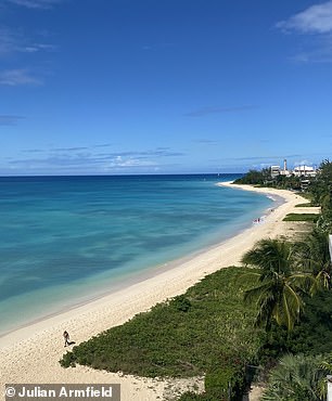 The author says: 'Researching every aspect of Barbados's culture, heritage and way of life would open my eyes to this new home country.' Above - Brighton beach