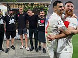 They're not prima-doners! Turkey's footballers snub healthy food to order 300 doner kebabs - with one player having three to himself - to celebrate their run to the Euro quarter-finals