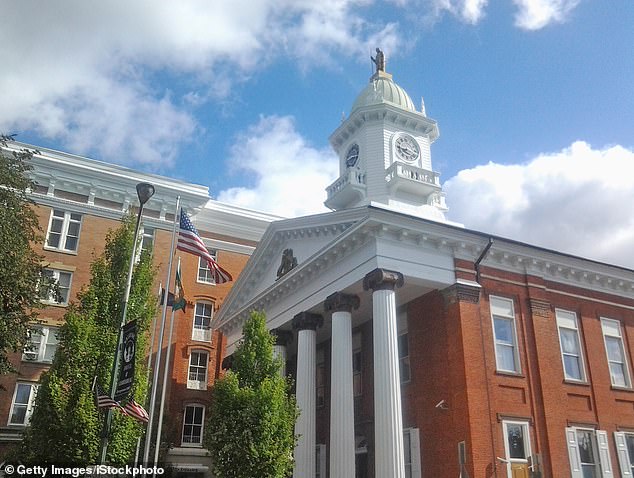 Courthouse in Chambersburg, Pennsylvania, a town near Shippensburg that's going through many of the same changes