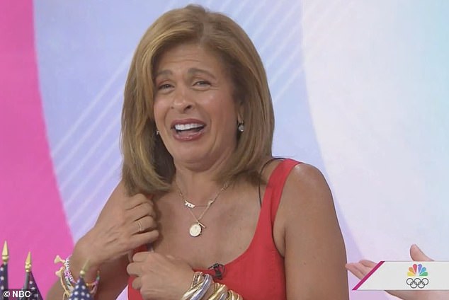 Hoda Kotb suffered a wardrobe malfunction on Thursday's episode of Today with Hoda & Jenna