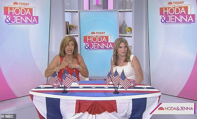 Jenna Bush Hager ordered Hoda to 'free your boobs' after she admitted the red dress she was wearing wasn't 'working'