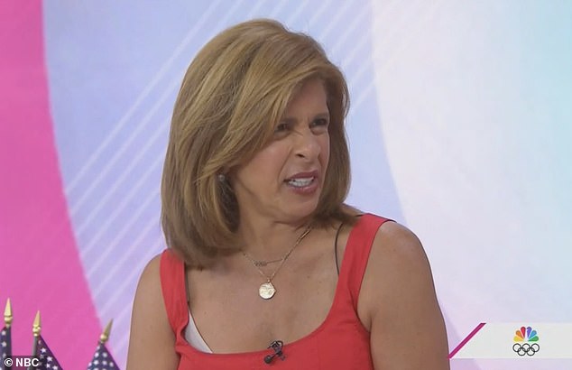 Hoda's bra strap was on show as she refused to take it off and looked disgusted by Jenna's suggestion