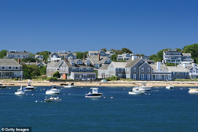 House prices in Massachusetts 's 'Billionaires' Isle' (pictured) are in free-fall due to the increasing threat of beach erosion and water damage