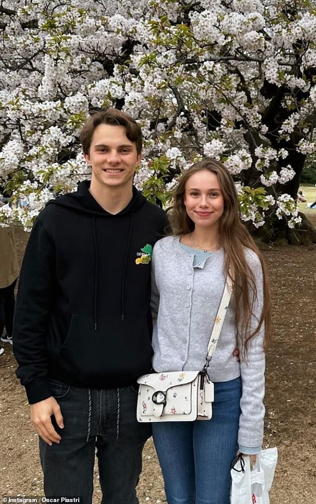 The pair met at school and have been dating for nearly five years, with Zneimer regularly supporting the Australian at events. Pictured recently together in Japan