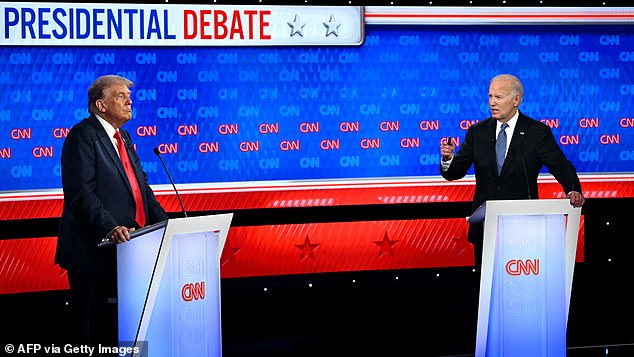 Biden stumbled his way through his CNN debate with former President Donald trump at CNN's headquarters in Atlanta, Georgia on June 27