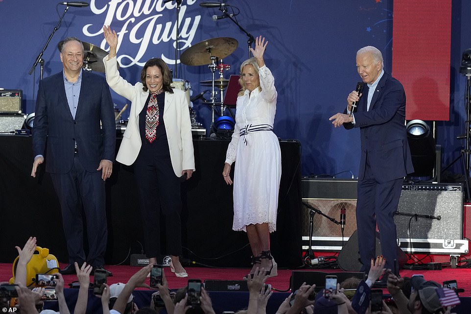 There was a cloud over Thursday's festivities - and it wasn't just the pop-up shower in the late afternoon - as Biden's political future hangs in the balance. After Democratic governors expressed support - though tepidly at first - over the president's decision to stay in the race, meeting attendees started leaking juicy details to the press.