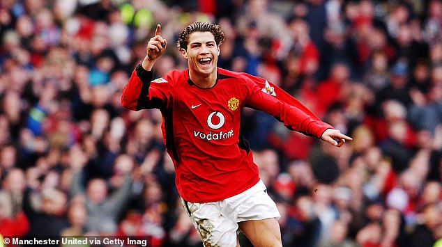 Cristiano Ronaldo burst onto the scene at Manchester United as a 'feeble' teenager in 2003