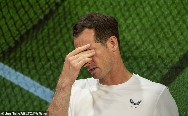 Murry was visibly emotional following his and brother Jamie's defeat at SW19 Thursday