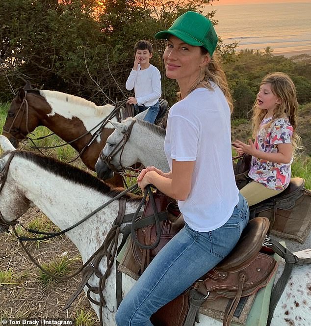 Gisele and ex Tom Brady share son Benjamin, 14, and daughter Vivian, 11