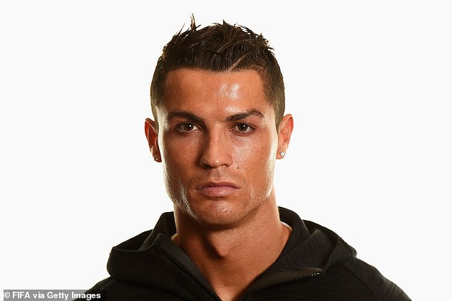 Ronaldo posed for this eye-catching portrait ahead of the Ballon d'Or Gala in 2015