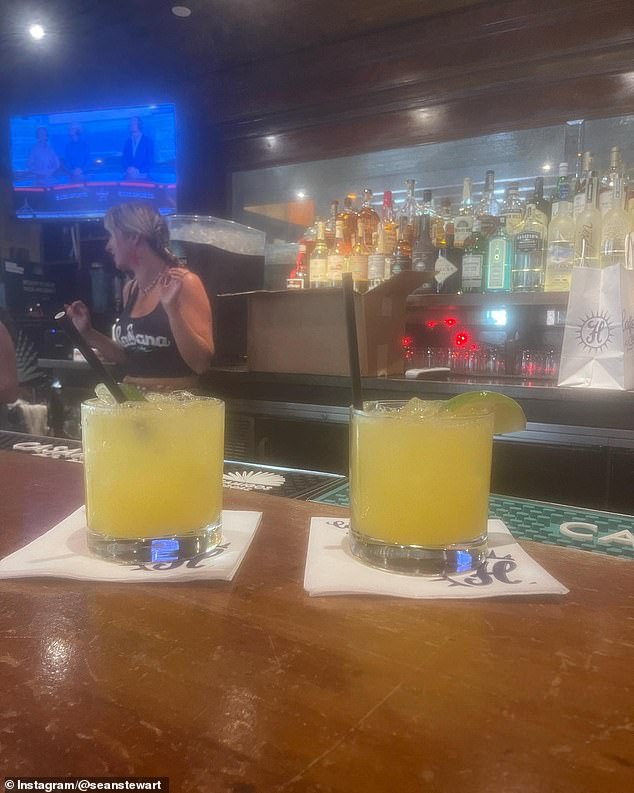 And there was an image of two cocktails on the bar waiting to be drunk