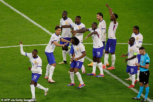 Didier Deschamps' squad were elated as they triumphed 5-3 in the shootout in Hamburg