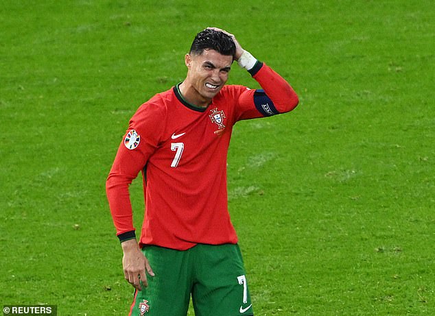 Ronaldo scored during the penalty shootout but Portugal crashed out of the Euros