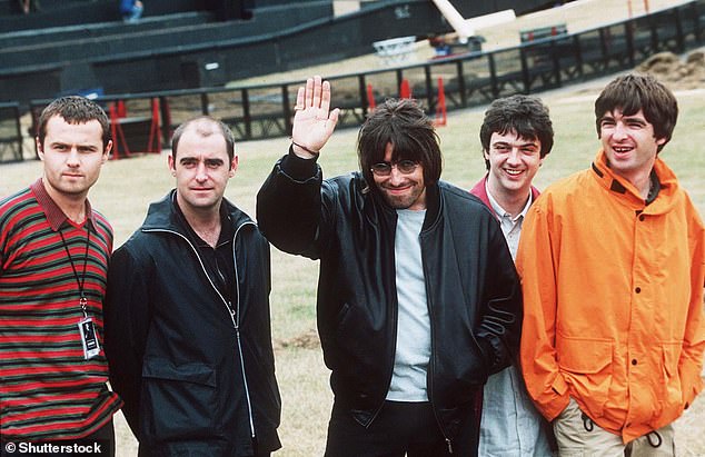Oasis sold millions of records in the nineties (L-R: Alan White, Paul 'Bonehead' Arthurs, Liam, Paul 'Guigsy' McGuigan and Noel in 1996)