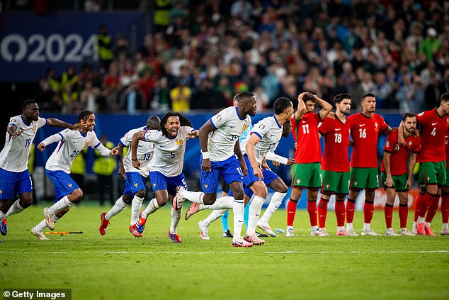 It came after France beat Portugal on penalties during their Euro 2024 quarter-final clash