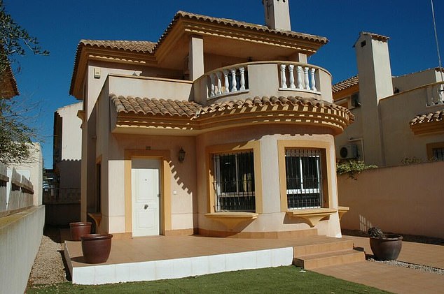 A three-bedroom detached house with a pool, below, in El Algar in Murcia is £122,800