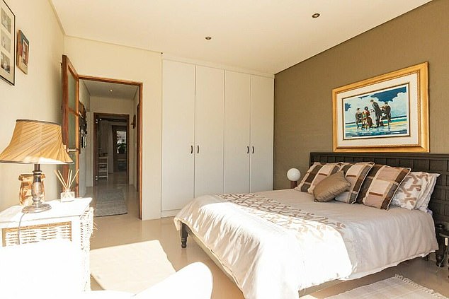 A well-designed three-bed house, above and below, in Fish Hoek in the Western Cape is £282,315