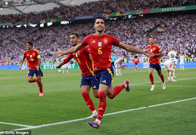 Mikel Merino scored Spain's winner against Germany in the Euro 2024 quarter-finals