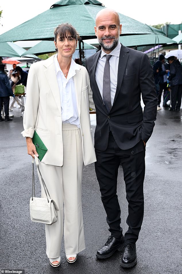 Manchester City manager Pep Guardiola and his wife Cristina Serra looked stylish together