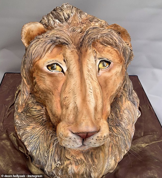 She once again proved her astonishing talent sharing a very realistic lion-shaped cake prepared by her in her last Instagram post before she passed away