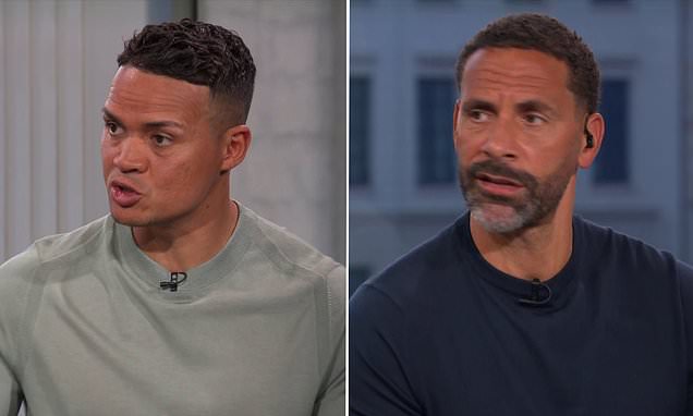 Jermaine Jenas accuses Rio Ferdinand of 'LYING' in awkward exchange between the BBC