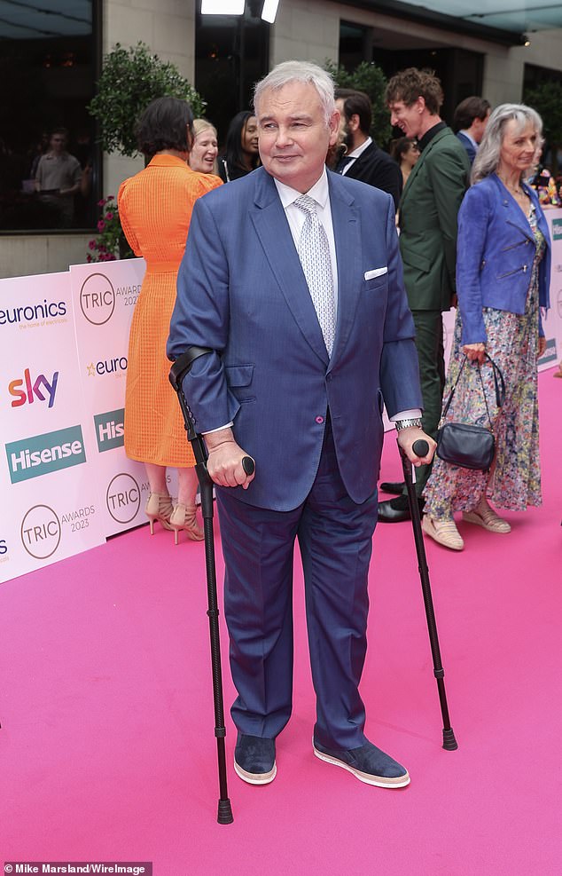 In September 2022, Eamonn was forced to step away from his GB news show as he underwent vital back surgery to aid his chronic back pain (pictured last year)