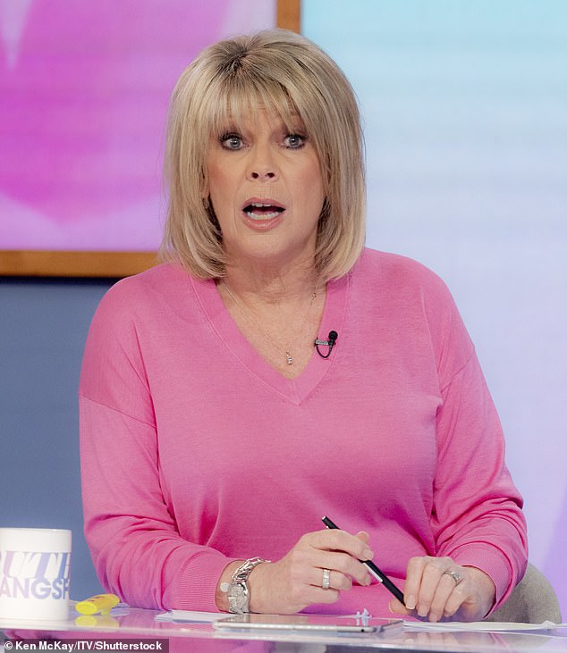 Ruth has been taking an extended break from Loose Women amid the separation, but is set to return this month (pictured on show last year)