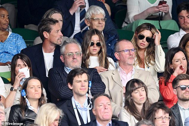 Abbey Clancy and her husband Peter Crouch spent some quality time with their daughter Sophia Ruby on Saturday as they took her to day six of Wimbledon on Saturday