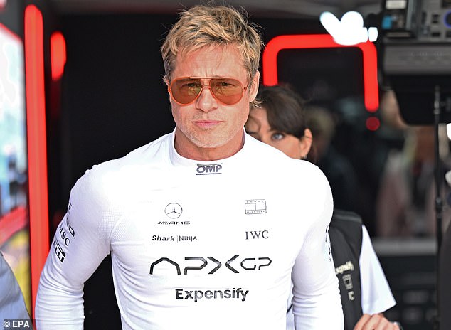 Actor Brad Pitt was in attendance as he continues filming his movie called 'F1' which is released next year