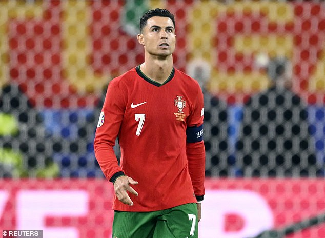 Cristiano Ronaldo (pictured) has broken his silence following Portugal's Euro 2024 exit