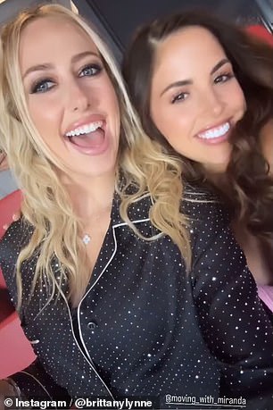 Brittany shared a selfie with Miranda on her Instagram story
