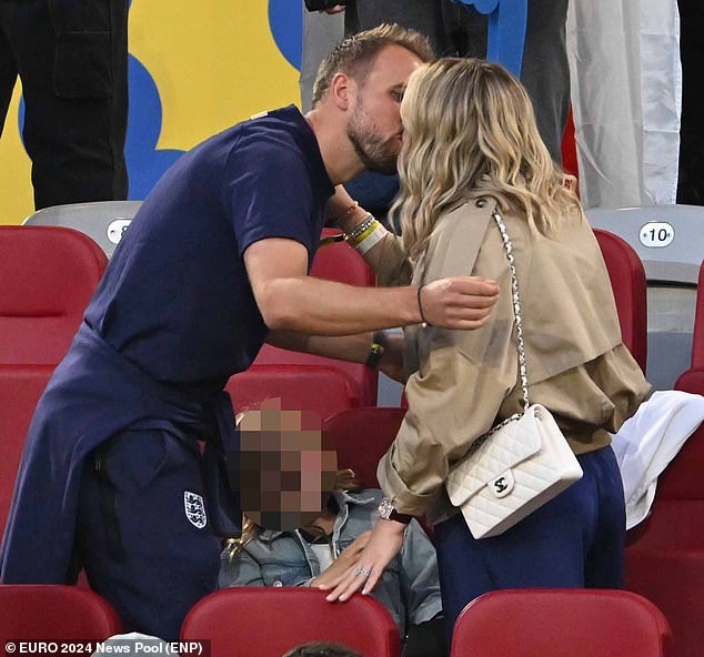 Harry Kane packed on the PDA with gorgeous wife Katie after England beat Switzerland 5-3 on penalties at the Euros quarter-finals in Dusseldorf on Saturday