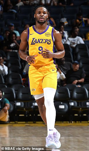 He played in the Lakers' Summer League game against the Sacramento Kings in San Francisco