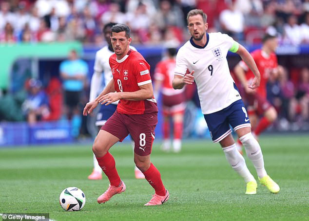 At times it looked as though Kane struggled with the pace of the match in Dusseldorf