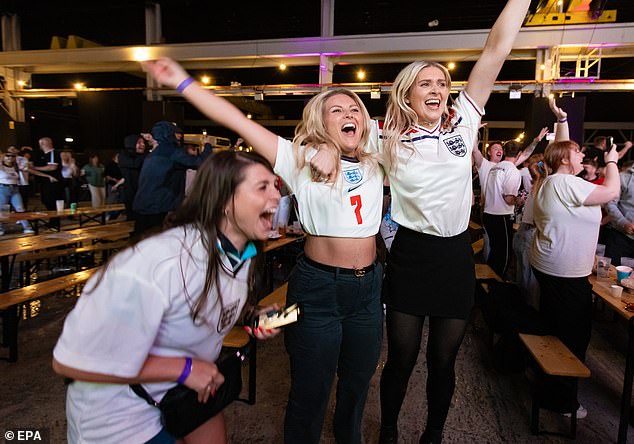 In Bristol. there were scenes of jubilation as England won their match in a penalty shootout