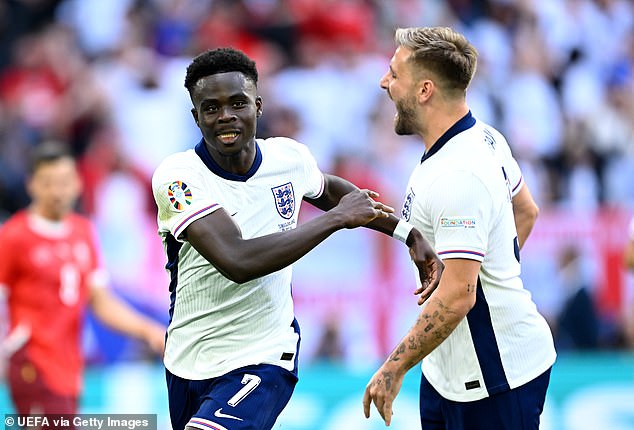 Bukayo Saka (left) and Luke Shaw (right) explained England's penalty victory over Switzerland