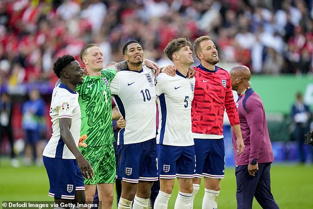 Saka and his England team-mates will play the Netherlands in the Euro 2024 semi-finals