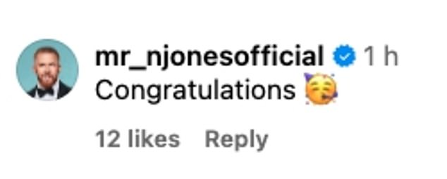 Fans and famous friends rushed to the comments section to send their congratulations