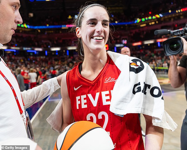 Fever guard Caitlin Clark became the first rookie in WNBA history to record a triple-double