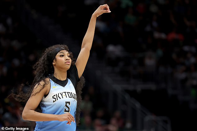 Chicago Sky sensation Angel Reese wrote herself in the WNBA history books on Sunday