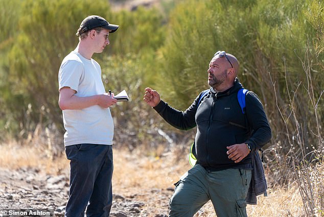 Chris exclusively allowed the Mail to join him on his latest foray into the rugged and rough terrain around the Parque Rural de Teno, on which the hunt for clues about Jay's disappearance has centred