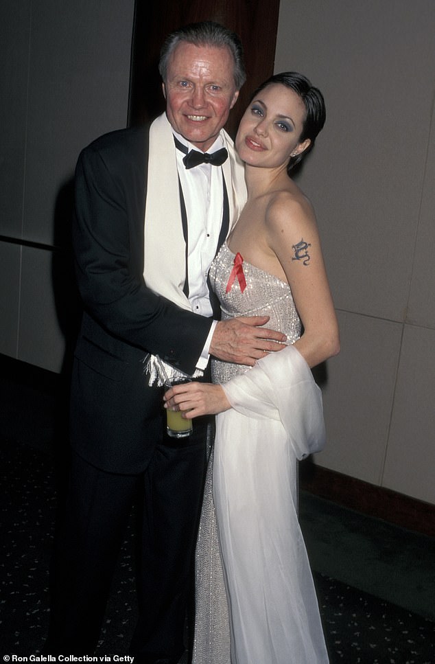 The accolades follow a history of turbulent moments between Voight and Jolie, which have caused periods of estrangement over the years; (pictured 1998)